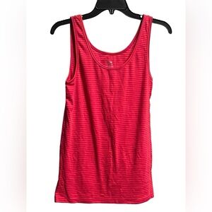 Pink and orange strippted Tank Top 57% cotton